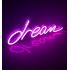 Неоновая вывеска Dream Розовый / Неоновый светильник Ledcube Dream Розовый/ гибкая неоновая надпись